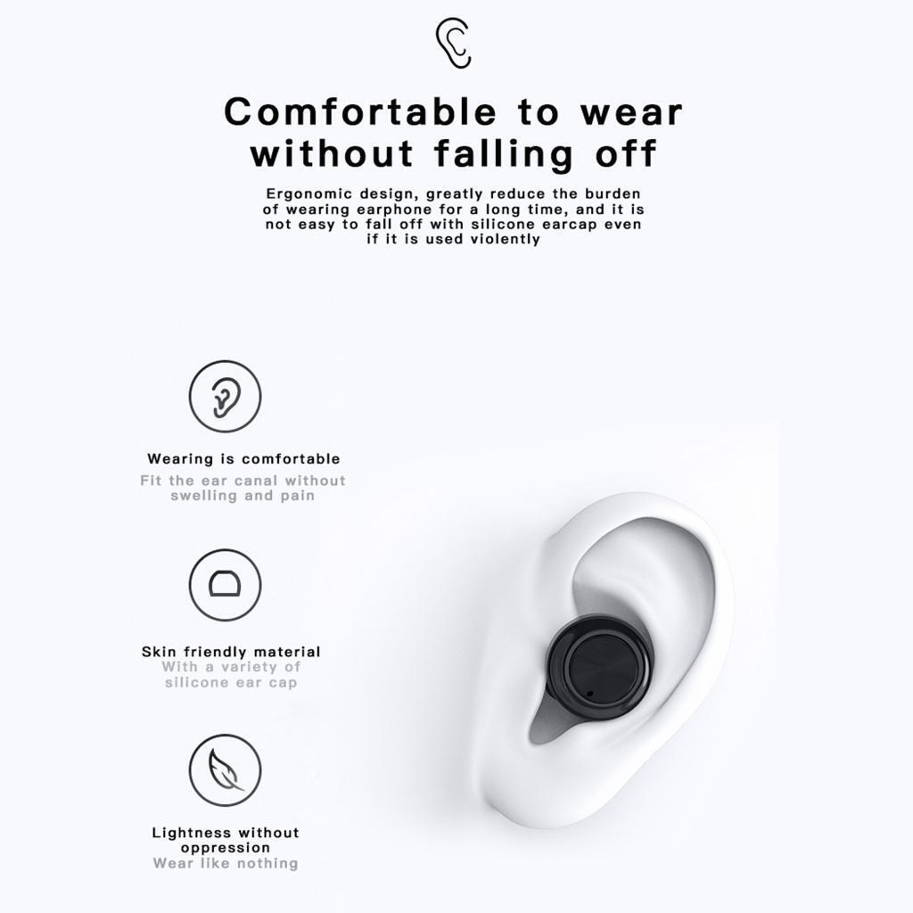 A6 Hifi  5.0  Earphone Earbuds LCD Power Display W/ Charging Box