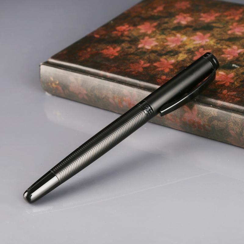Hero 737 Black Fountain Pen 0.5mm Metal Business School Office Stationary Gift