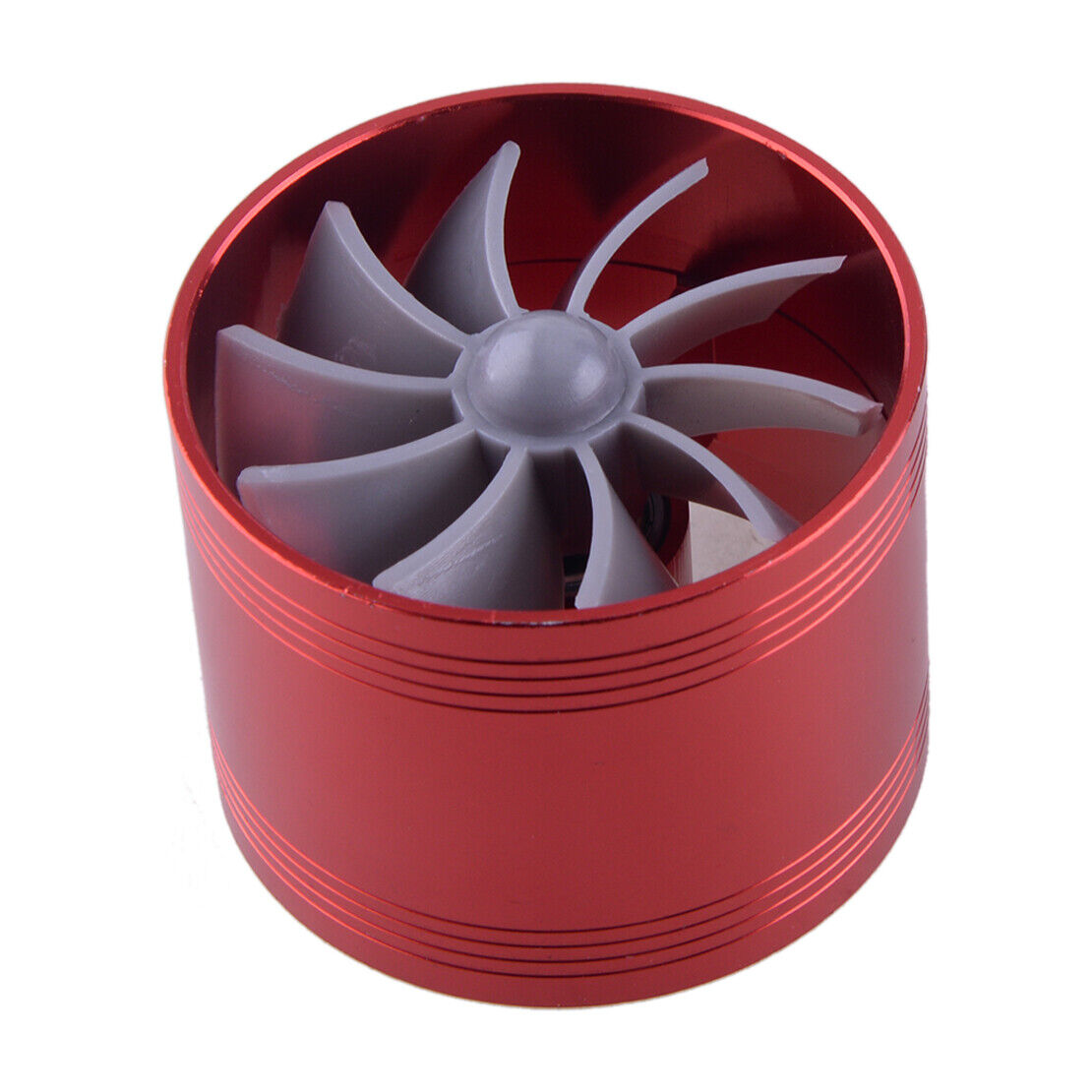 AIR INTAKE Single FAN SUPERCHARGER TURBO GAS FUEL VORTEX KIT SAVER Universal