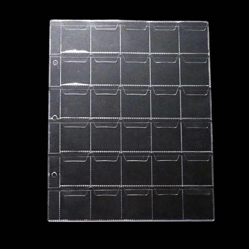 Useful 30 Pockets Album Pages Holders Folder For Classic Coin Storage Collection