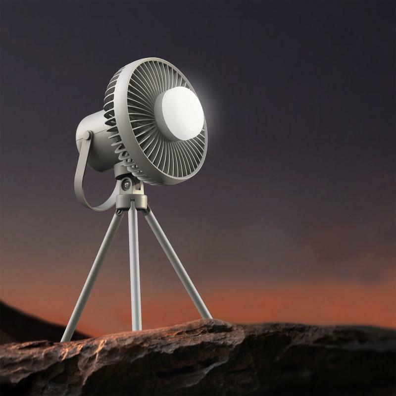 Led Lantern Fan/Powerbanks/ Light Rechargeable Portable Outdoor Canopy Fan Lamp