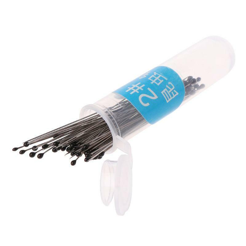 100 Pieces Insect Pins Specimen Pins Stainless Steel with Plastic Box for School