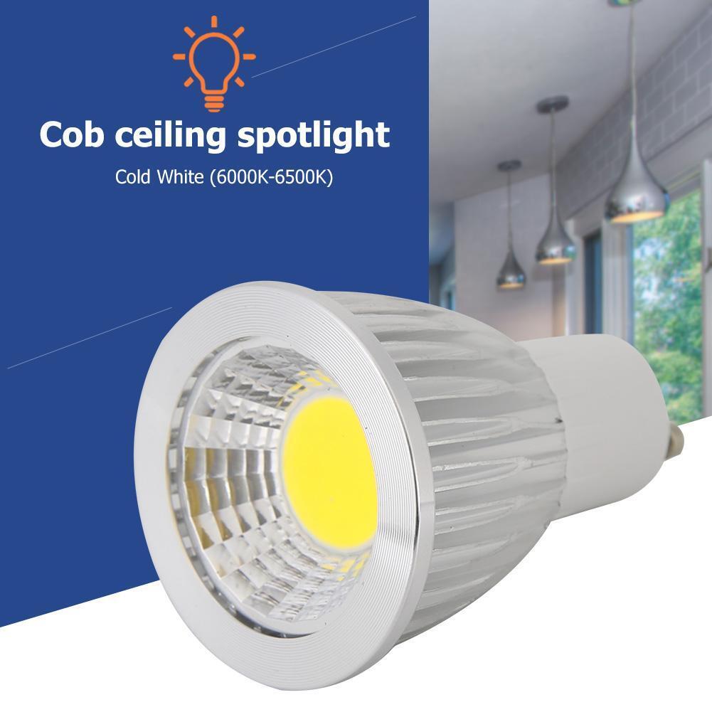 GU10 Light Bulb 85-265V COB led Spotlight 12W Lamp Decoration (Cool White)