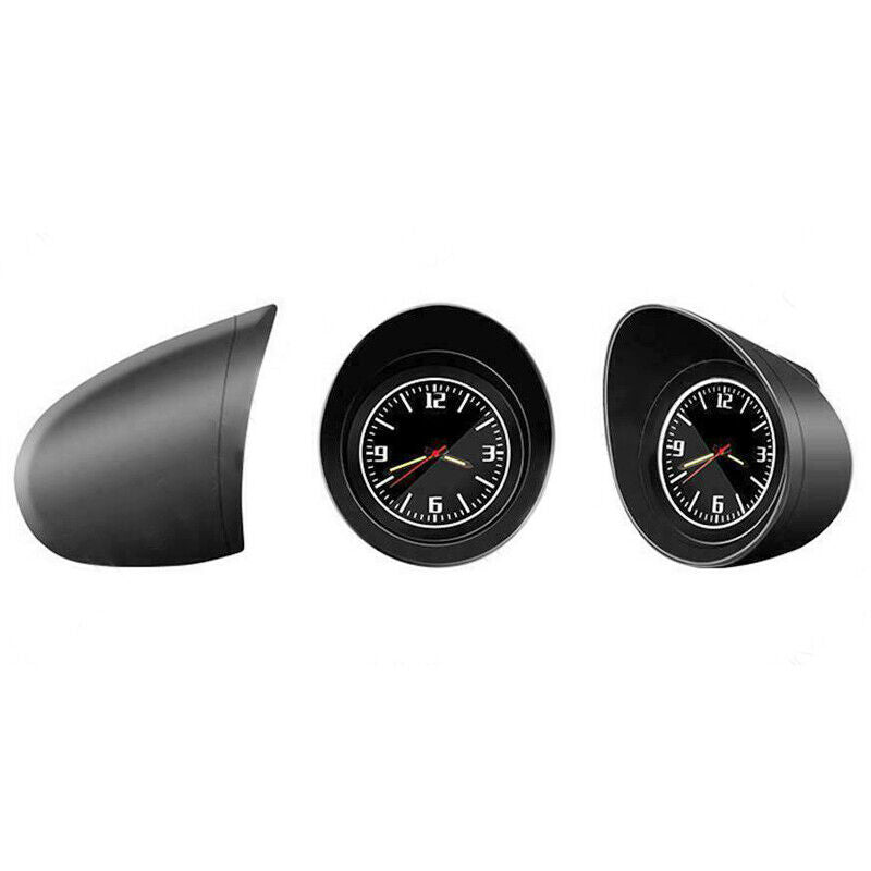 Black Shell Luminous Backlight Car Interior Dashboard Clock Universal