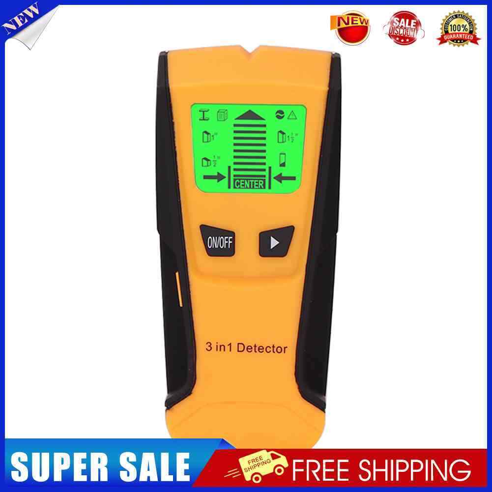 Wall Metal Detector Voltage Cable Wood Pipe Finder Stud Locator (Yellow)