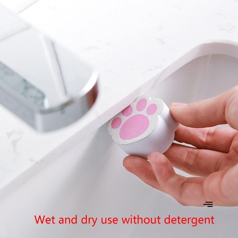 Cartoon Cat Claw Scrubber Wiper Descaling Glass Cleaner Brush Cleaning Tool