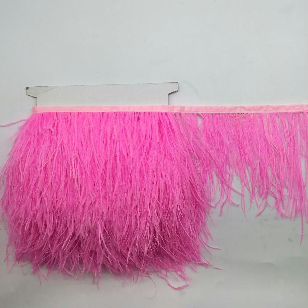 Ostrich Feather Fringe Trim DIY Sewing Crafts Clothing Party Costume Decor