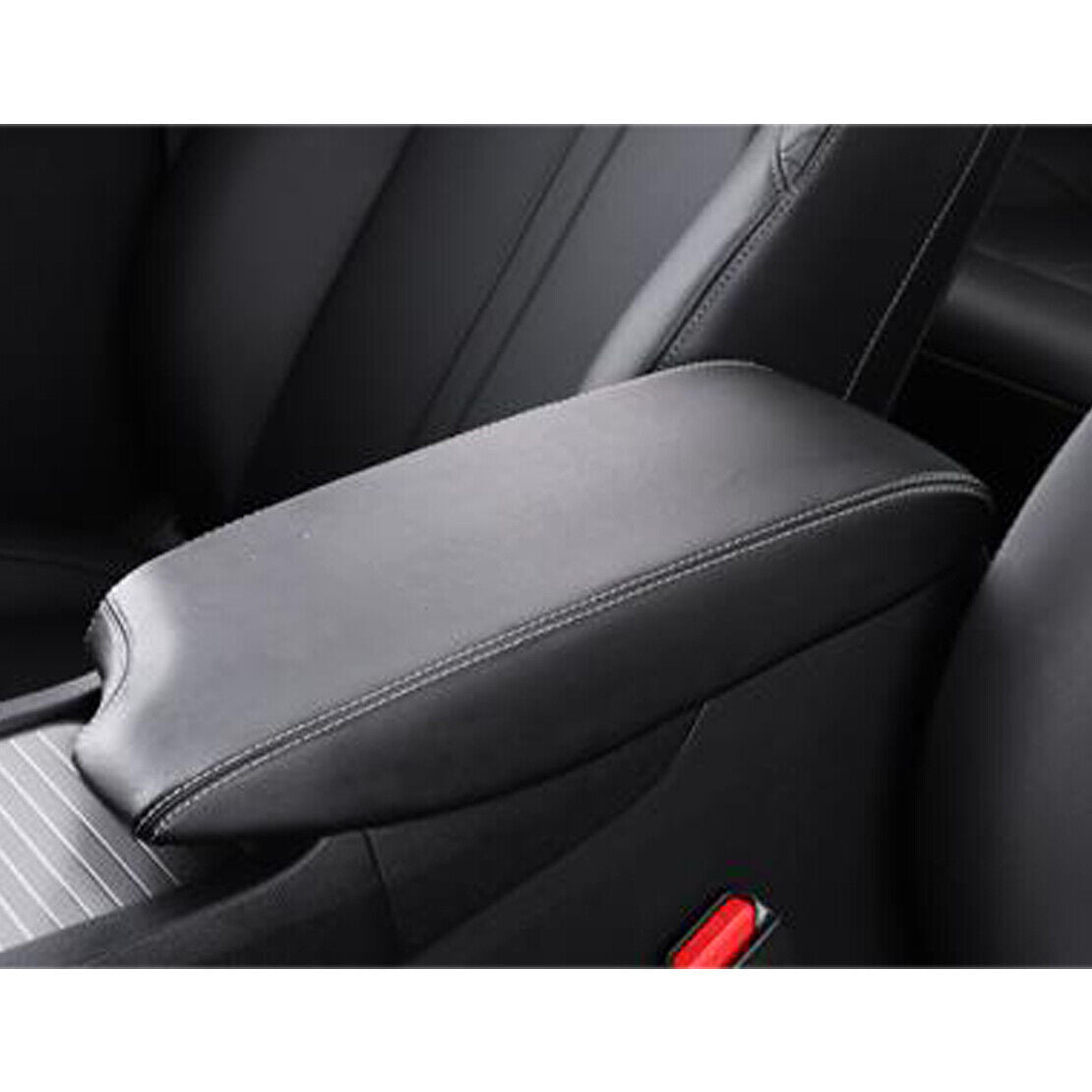 Synthetic Leather Center Console Lid Armrest Cover Trim Fit For Hyundai Sonata