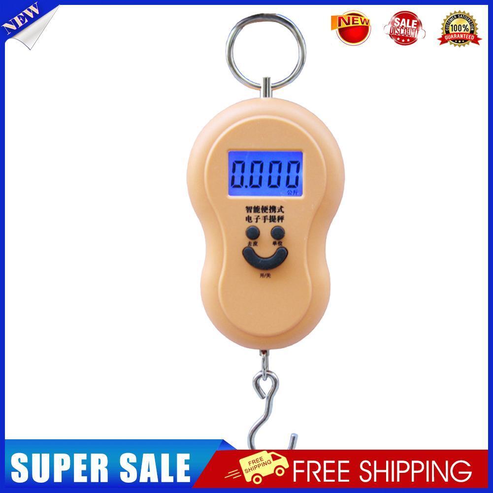 Portable Mini Digital Electronic Scales w/ Backlight Hanging Scale (Khaki)