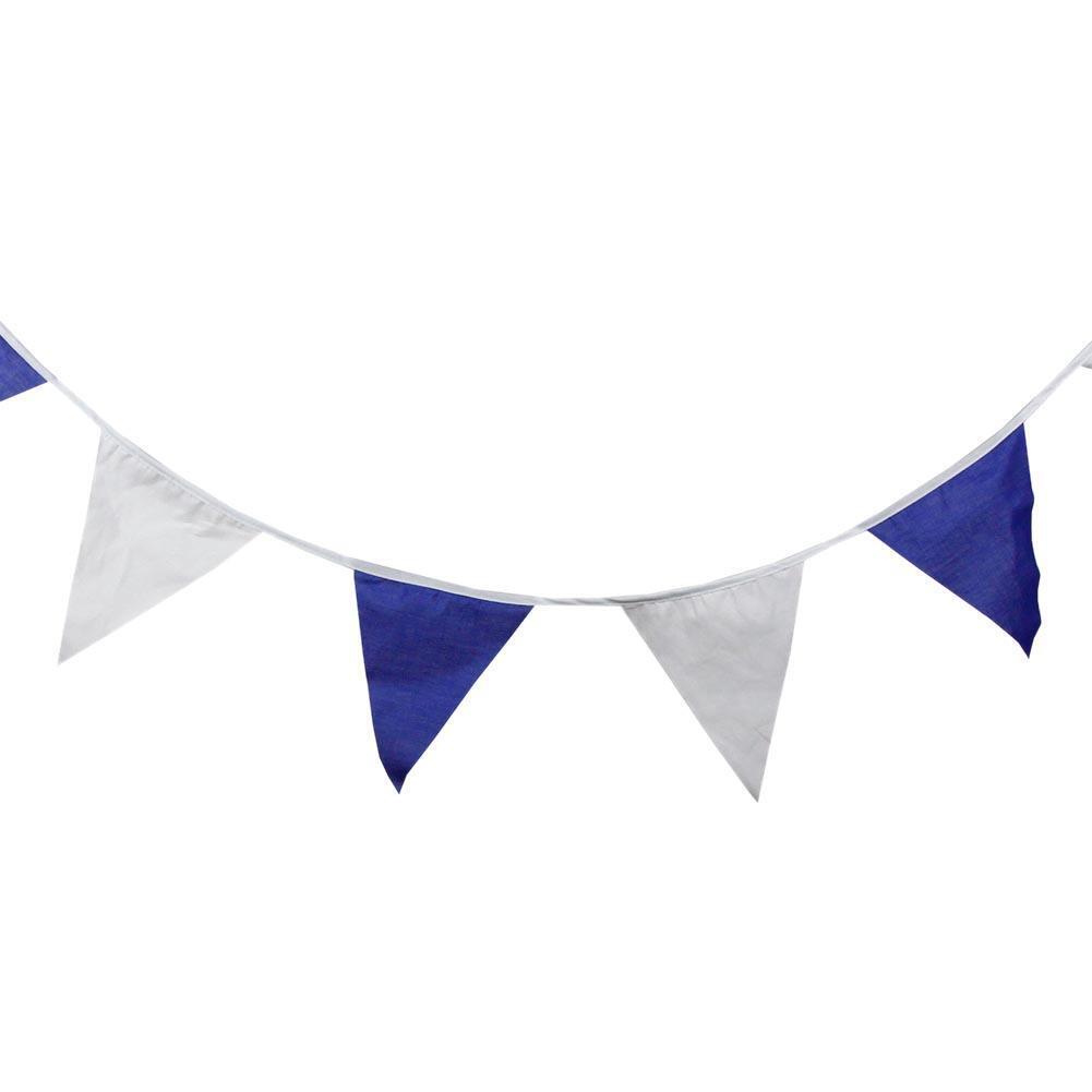 Creative Blue Cotton Pennant Flag For Garland Home Wedding Party Decoration