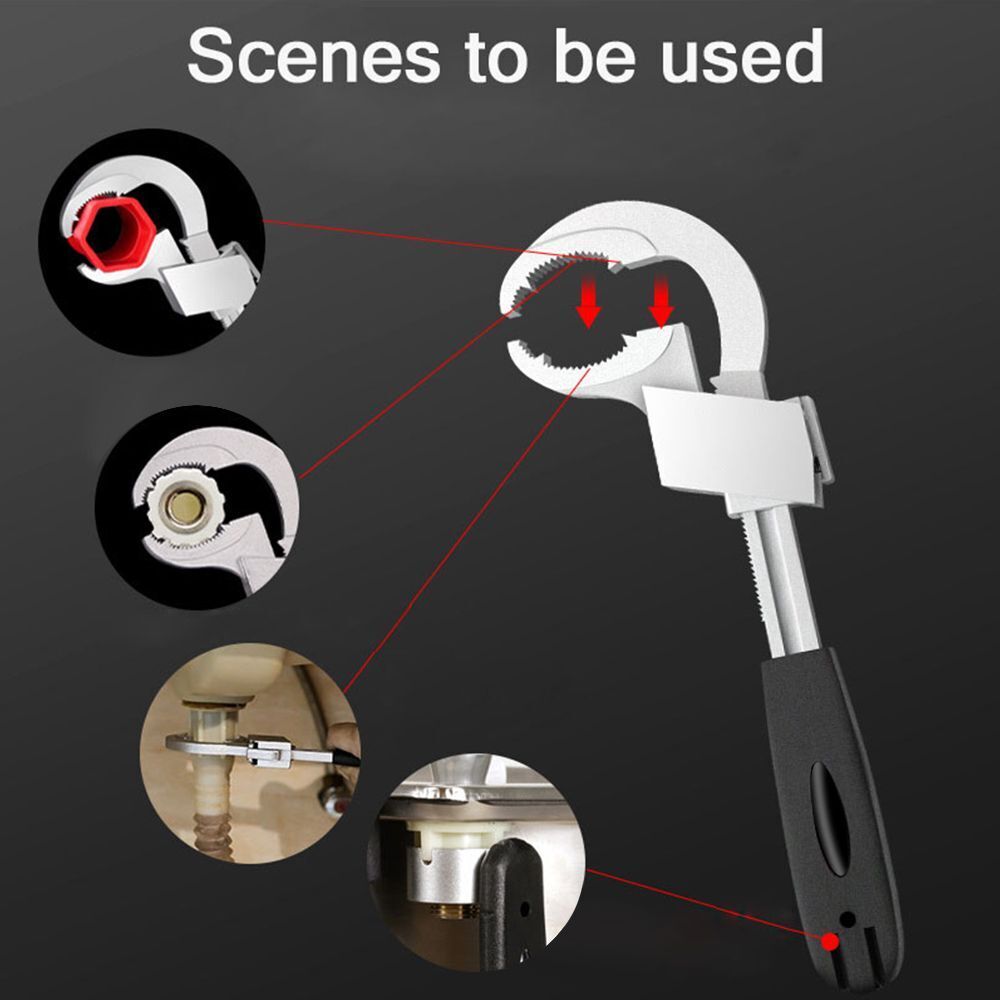 Repair Set Ratchet Wrench Adjustable Spanner Plumbing Repair Tools Pipe Wrench
