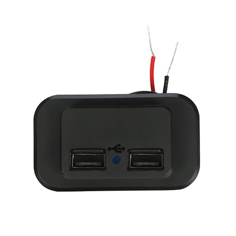 Camper RV Truck Dual USB Car Fast Charger Socket Power Outlet Waterproof 12V 24V