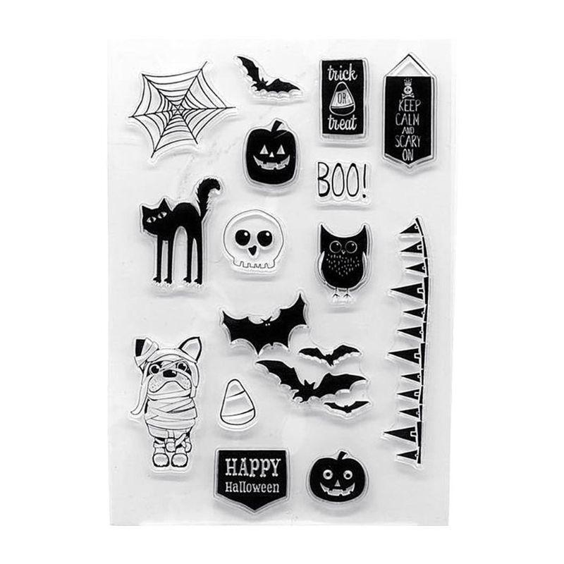 Halloween Silicone Clear Seal Stamp DIY Scrapbooking Embossing Photo Album Paper