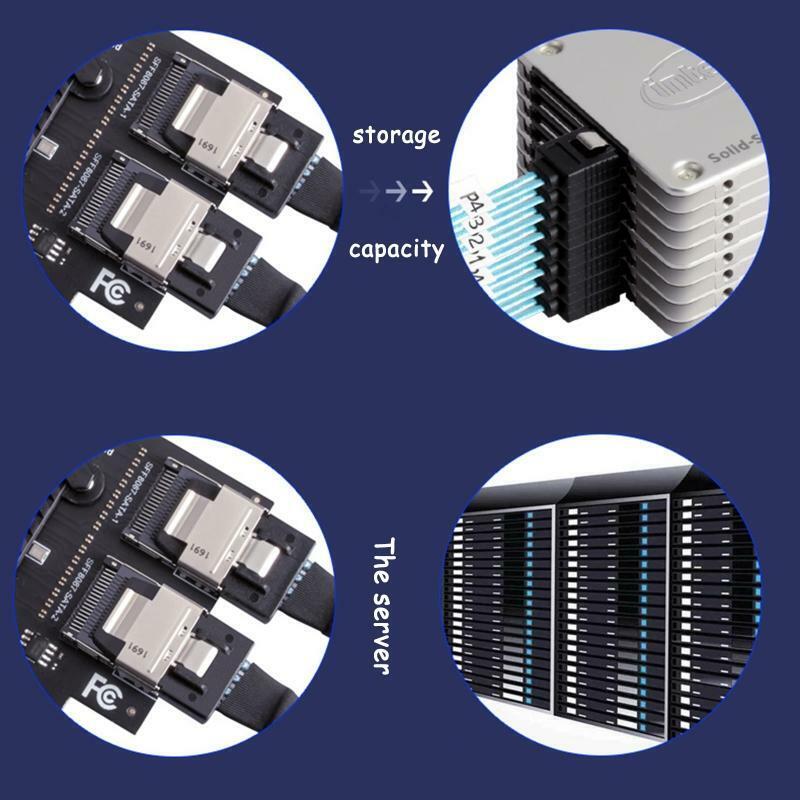 8 Port Sata 3.0 SFF8087 PCIe 3.0 X4 To Mini SAS Controller PCIe To SFF 8087