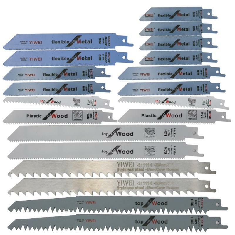 10 pcs High Speed Steel Reciprocating Saw Blades for  Wood Metal Pruning Cutting