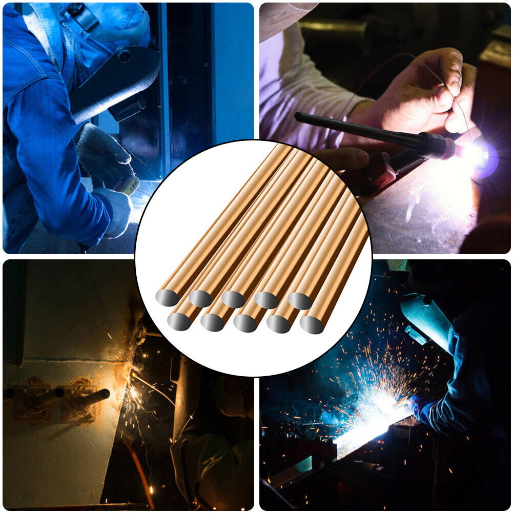 10pcs Weld Bars Cored Wire Carbon Steel Argon Arc Welding Rods (33cmx2mm)