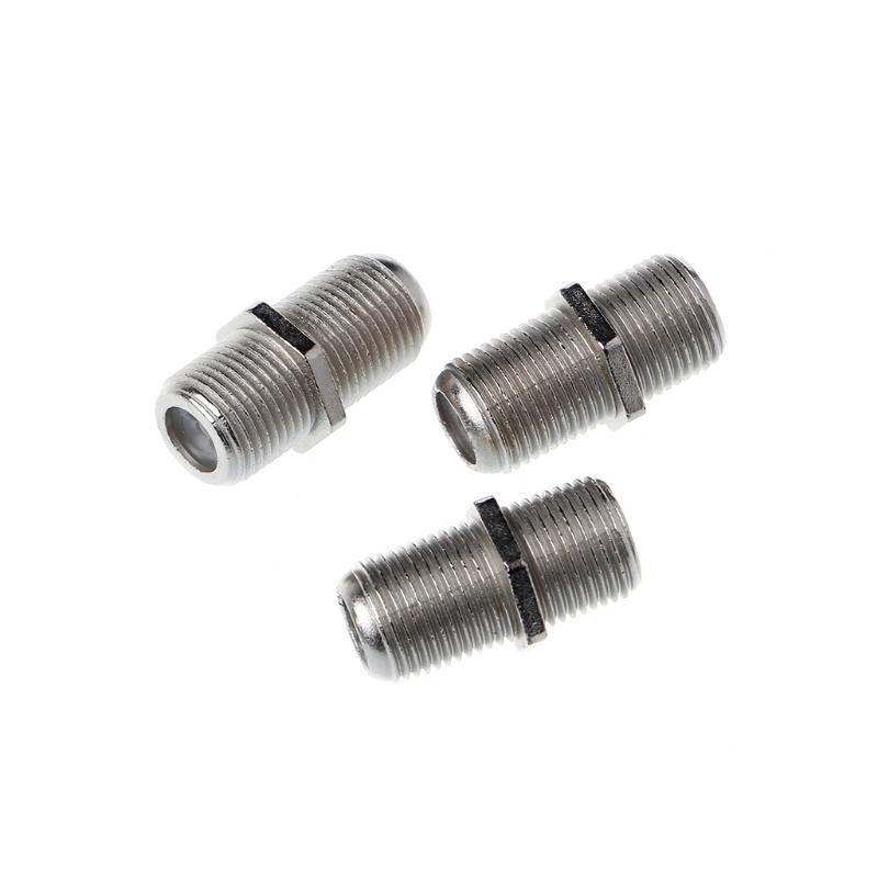 10 Pcs Joiner Barrels Connector F Plug Coupler Adaptor 4 Sky Plus HD TV Coax