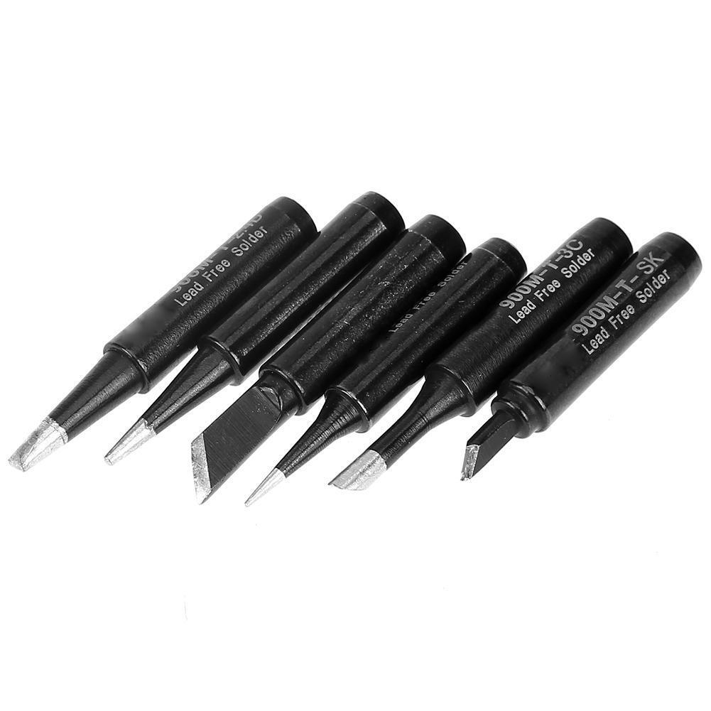 6pcs Pure Copper Iron Tip 900M-T Soldering Tip Soldering Rework Station(1)