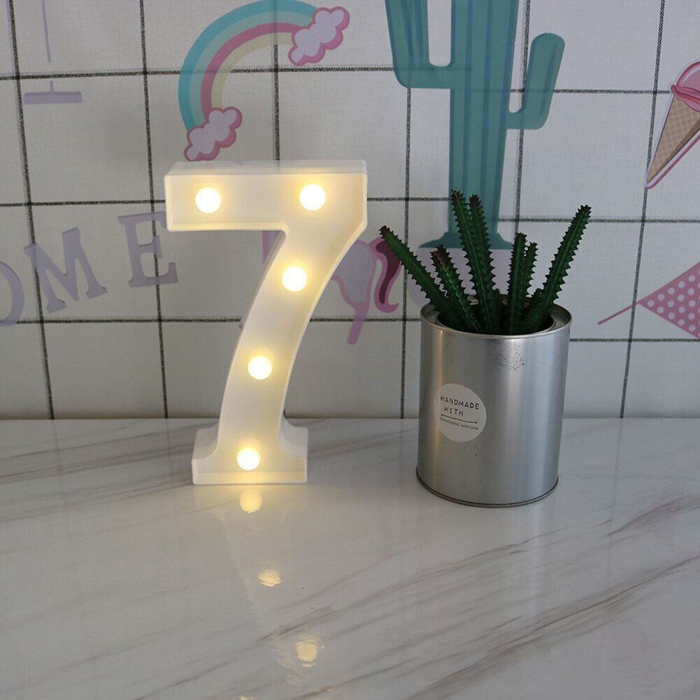 Digital Number LED Symbol Sign Night Light for Wedding Party Birthday (7)