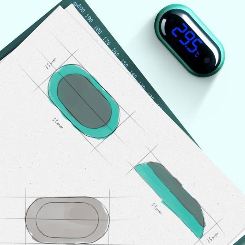 Aquarium Thermometer Digital Large LED Touch Screen Adhere Out of the Fish Tank