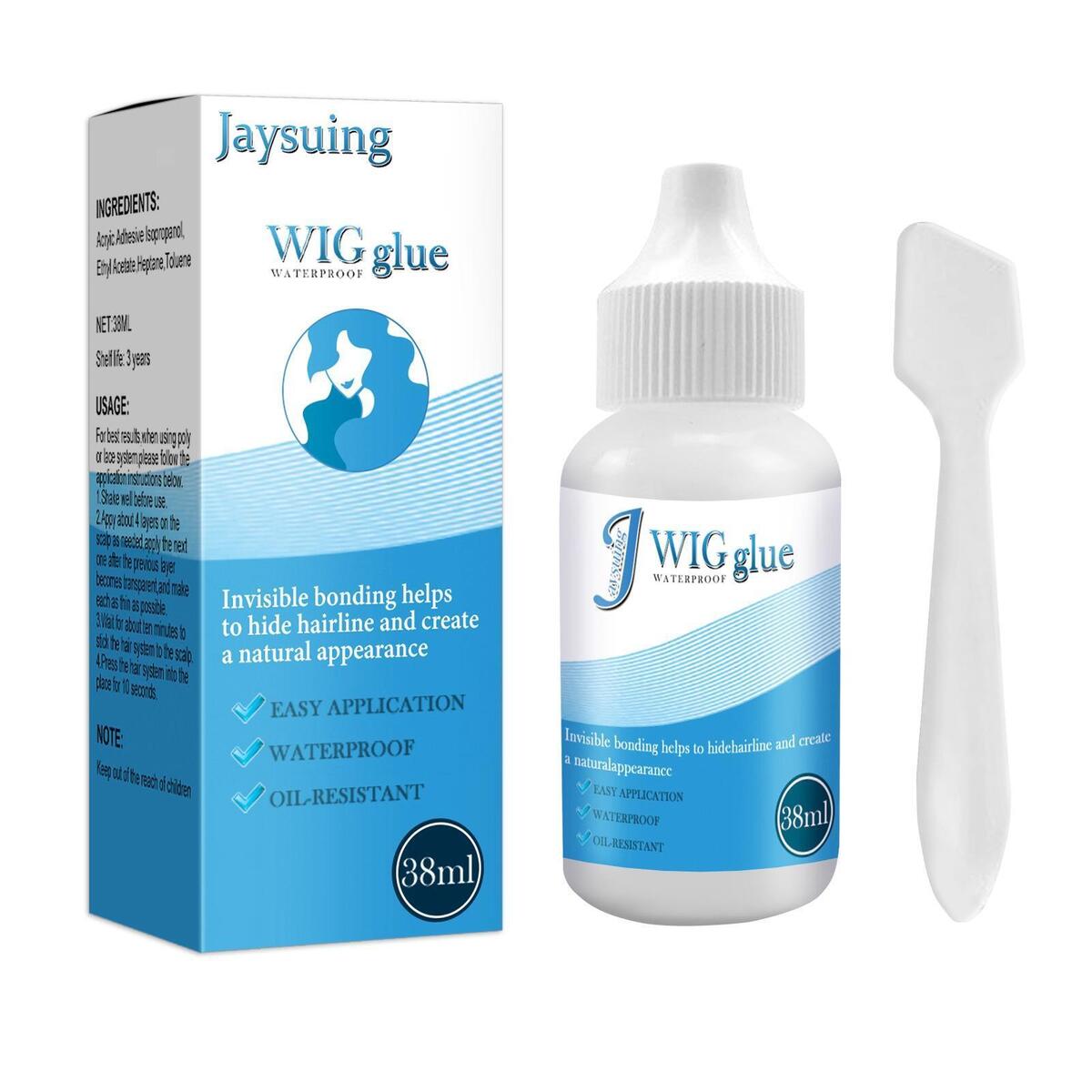 Lace Wig Glue Invisible Bonding Glue for Lace Hairpiece Oily Scalps 38ml