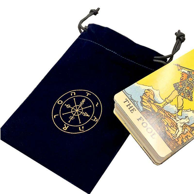 Altar Tarot Cloth Velvet Tarot Cards Tablecloth with Bag Board Game Accessories
