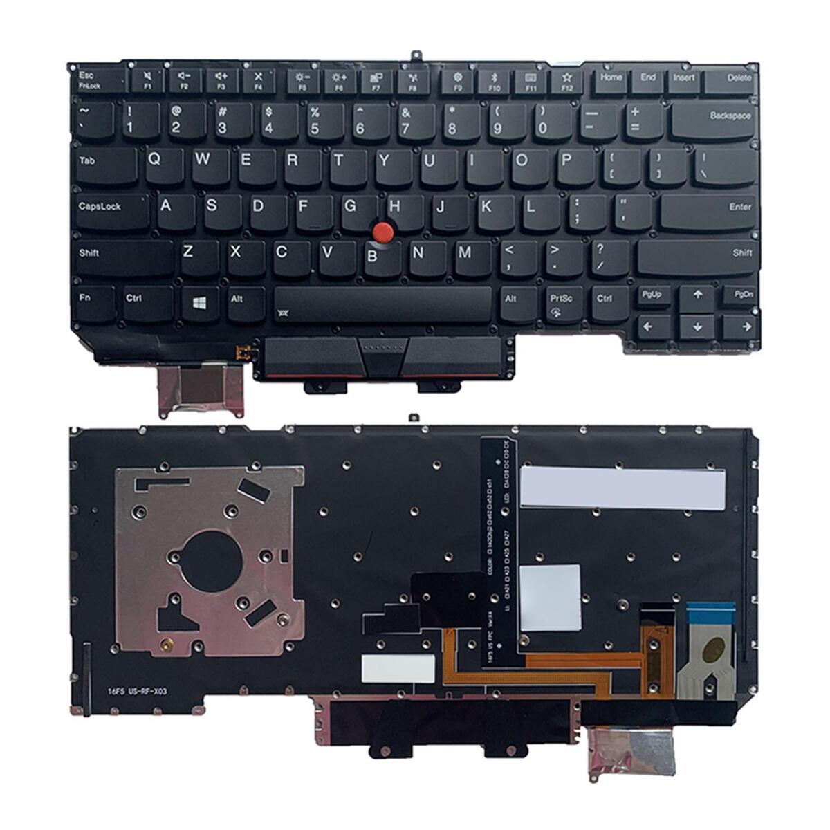 Laptop Keyboard US Layout Durable Backlit Accessories Replacement with Track