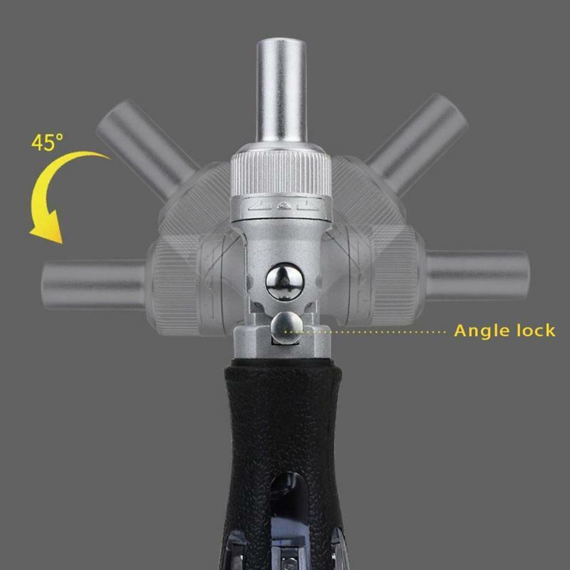 1.38x7.28 In Multi-angle Moving Head Precision Ratchet Screw Wrench Tools