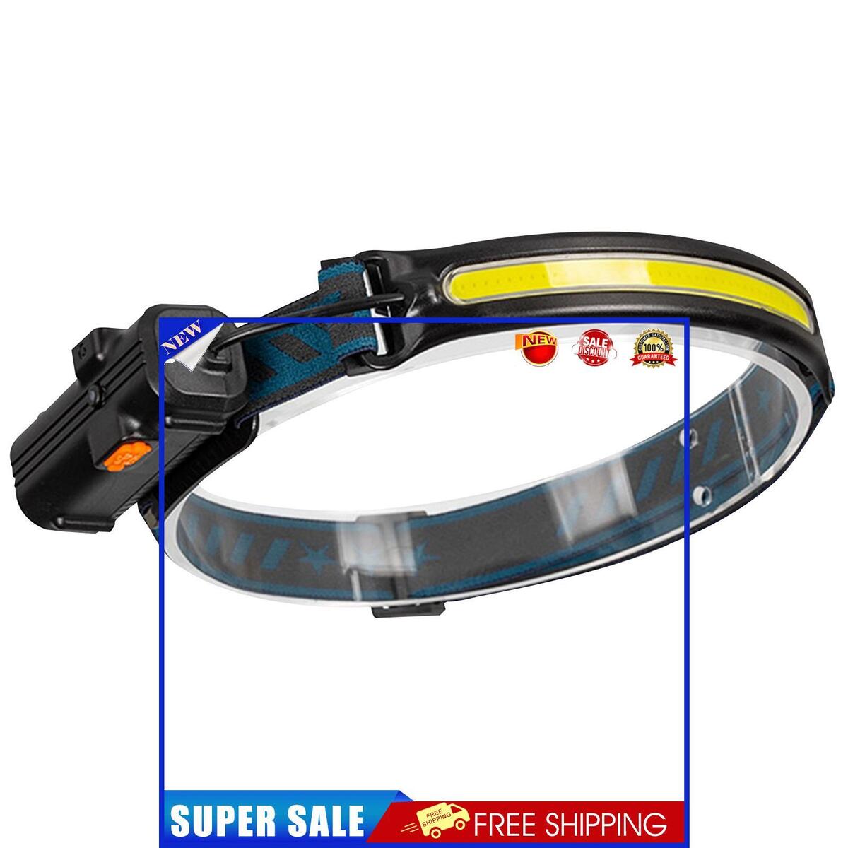 Headlamp Motion Sensor 270 Degrees Floodlight Torch for Miner Repairing