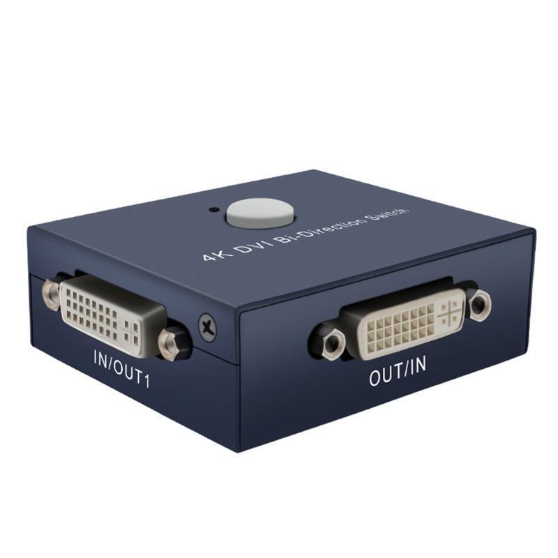 4K DVI Switcher 2 Input 1 Output  for PC DVI Switch 2 in 1 Out Support 1920X1080