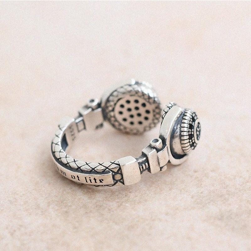 Niche Design Creative Cool Earphone Ring INS Trendy Cold Wind Index Finger Ring