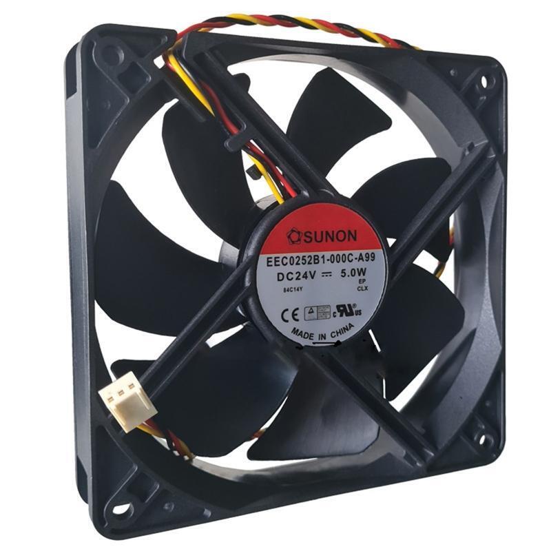 24V DC Brushless High Speed Cooling Fan 12x12x2.5cm 2Pin 2 wire Connector Cooler