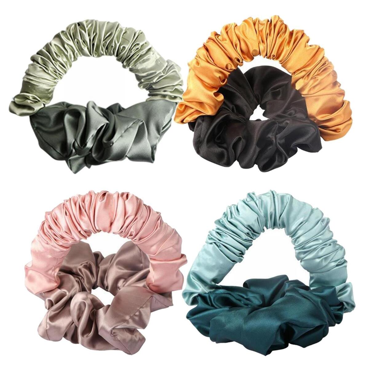 4Pcs Sleep Heatless Hair Curler Headband Hair Roller Long Hair Wrap Curling