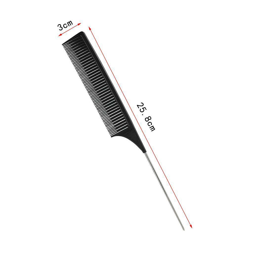 4Pcs Antistatic Weave Comb Barber Highlight Microbraiding Teasing Combs