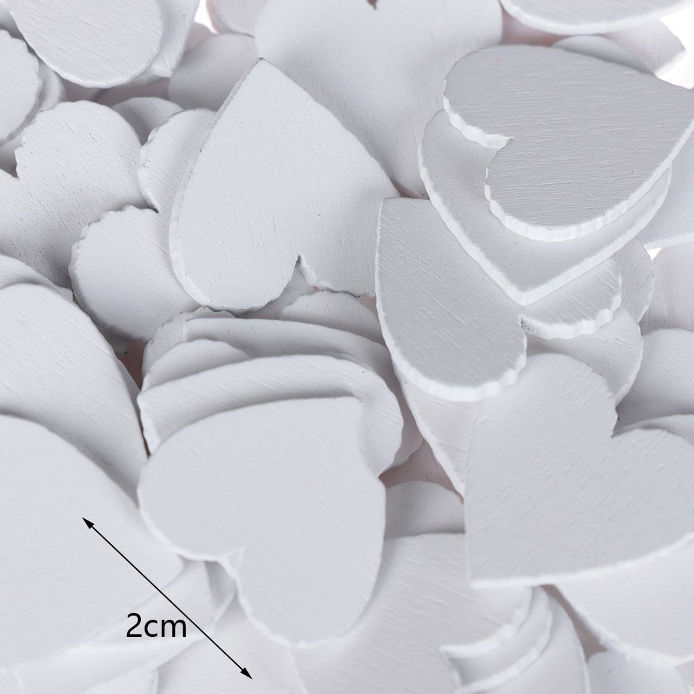 DIY Crafts Decoration Ornament Embellishment Scrapbooking Natural Wood Heart