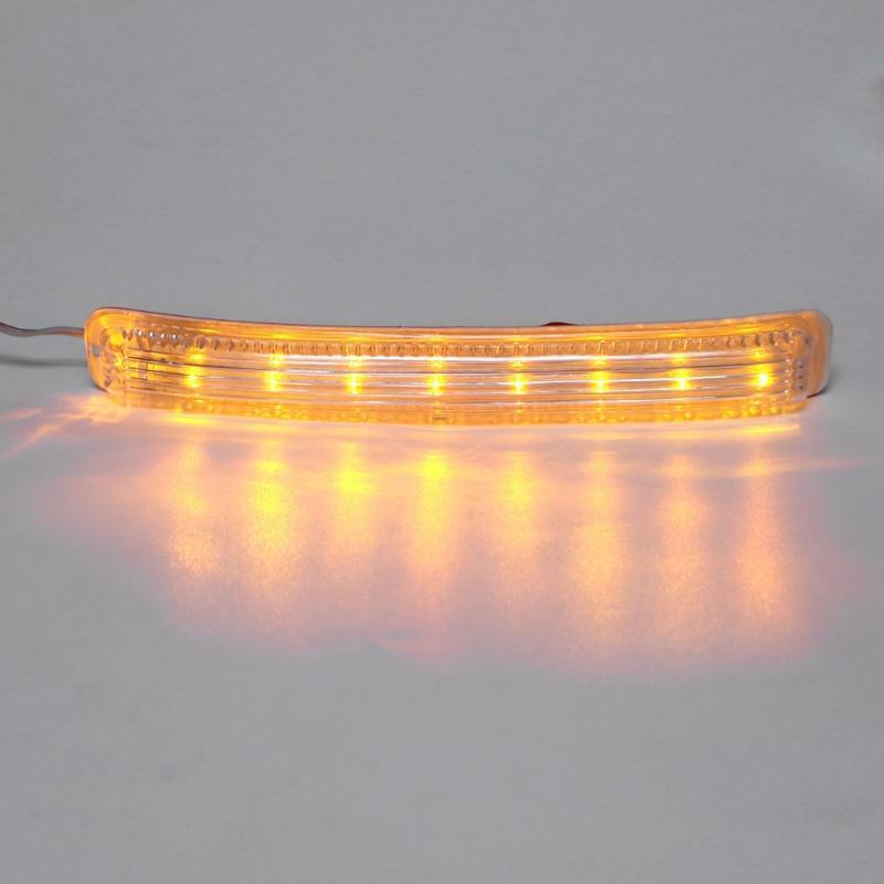 1 Pair 12V Car Auto 9 Amber LED Side Door Mirror Soft Turn Signal Light