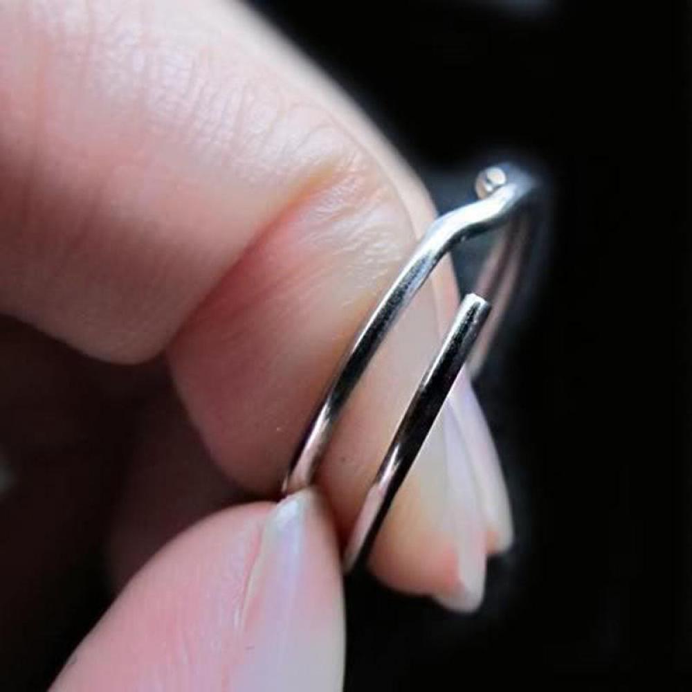 32mm Connectors Clasps Chain Loop Keychain Stainless Steel Split Key Ring