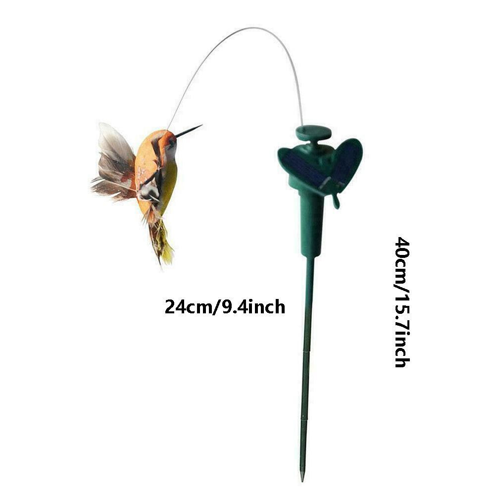 Garden Decoration Electric Feather Bird Solar Animal Decoration Hummingbird