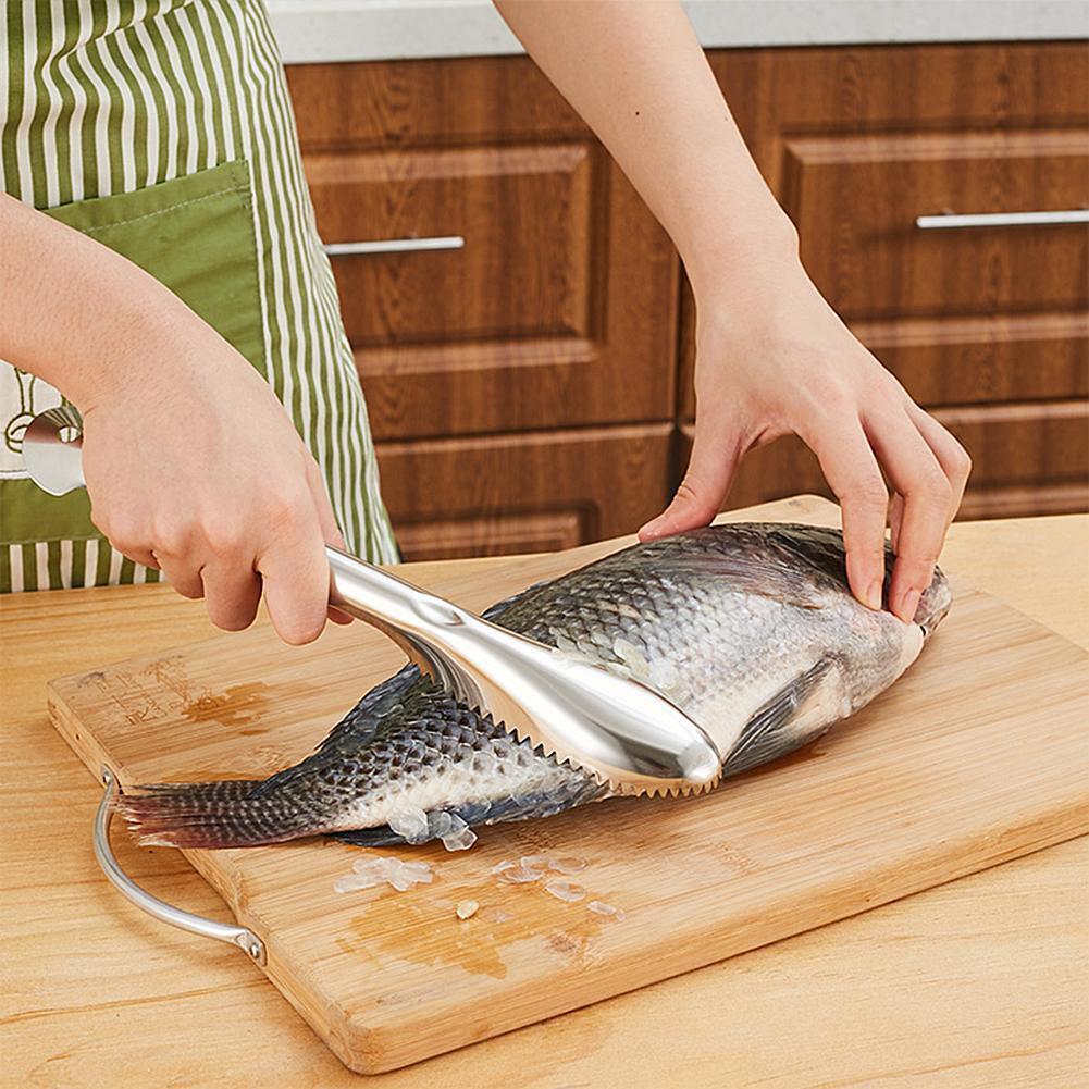 Stainless Steel Fish Scale Cleaner Scraper Fish Scale Peeler Remover Tool