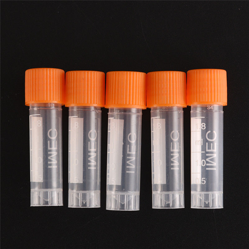 20pcs 1.8ml screw capsule bottles blending lab analyze centrifuge serum tubes Ms