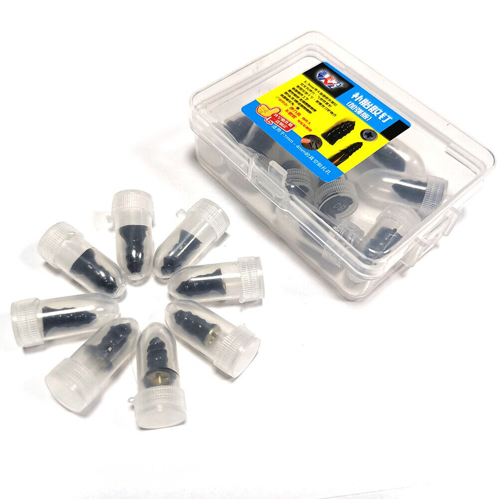 20pcs Universal Scooter Vacuum Tire Repair Nail Tubeless Rubber Nails (S+L)