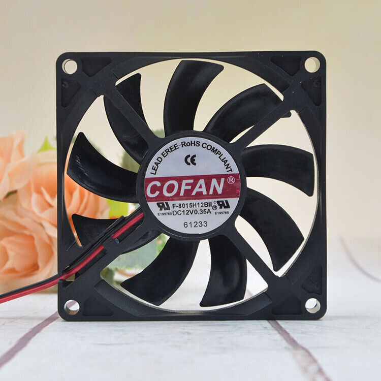 COFAN F-8015H12BII 12V 0.35A 8CM Chassis Large Air Volume Fan Chassis Ultra-thin