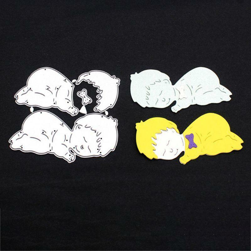 Handicrafts DIY Cute Sleeping Baby Cutting Dies Metal Cutting Stencils for Stamp