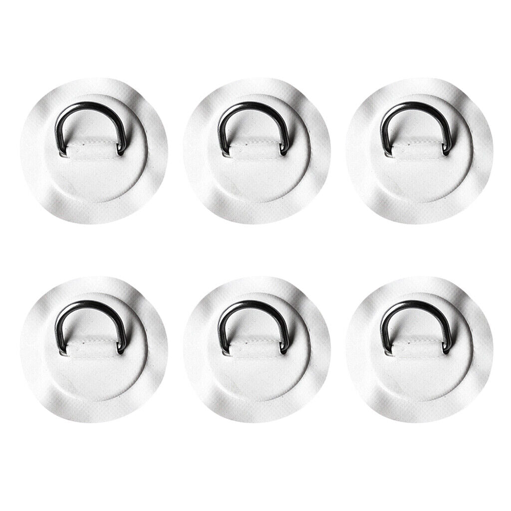 6Pcs Replacement Kayak D-Ring Pad Patch for PVC Inflatable Boat Raft Canoe