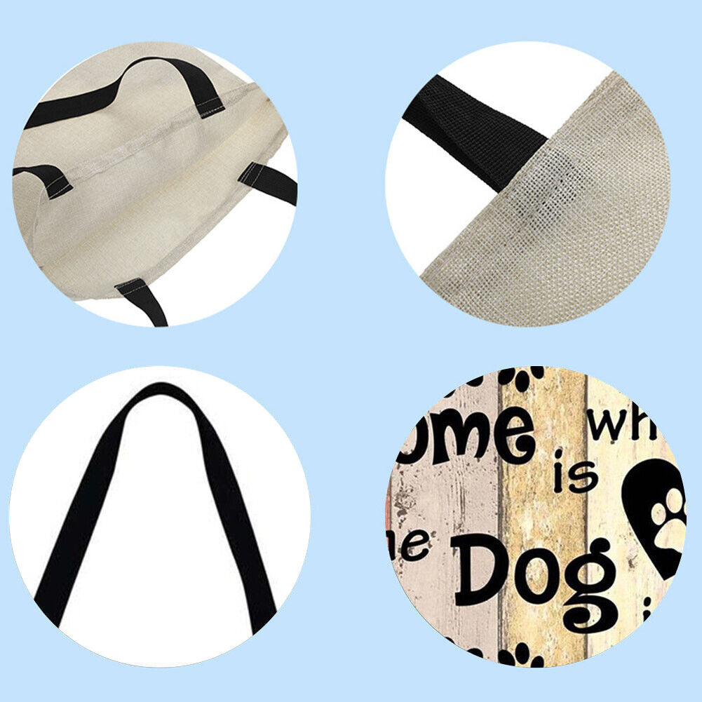 Footprint letters Printed Shoulder Shopping Bag Casual Large Tote Handbag