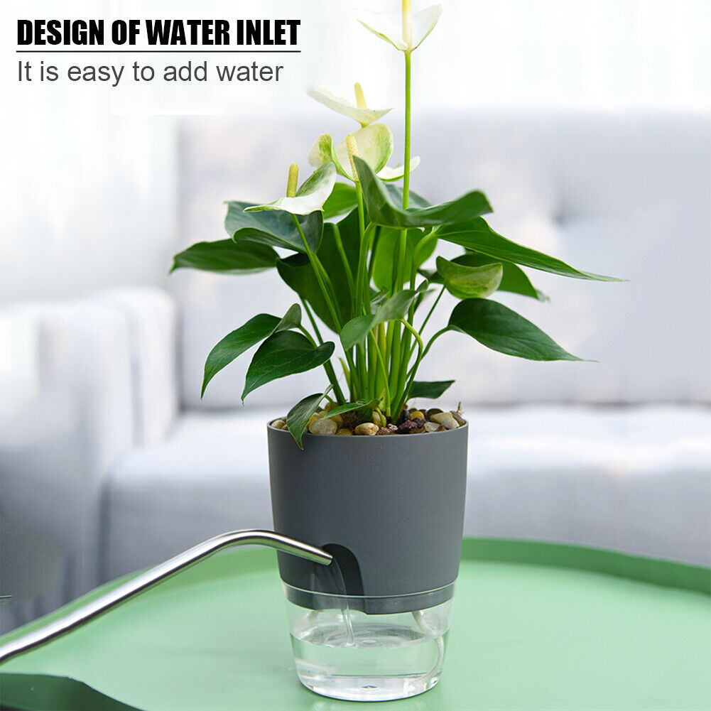 Watering Planter Self Watering Flower Pot Water Storage Basin (8.2cm)