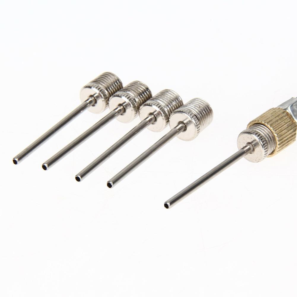7 Pcs Needle Valve Connector Pump Adaptor Set Kit for Football Bicycle