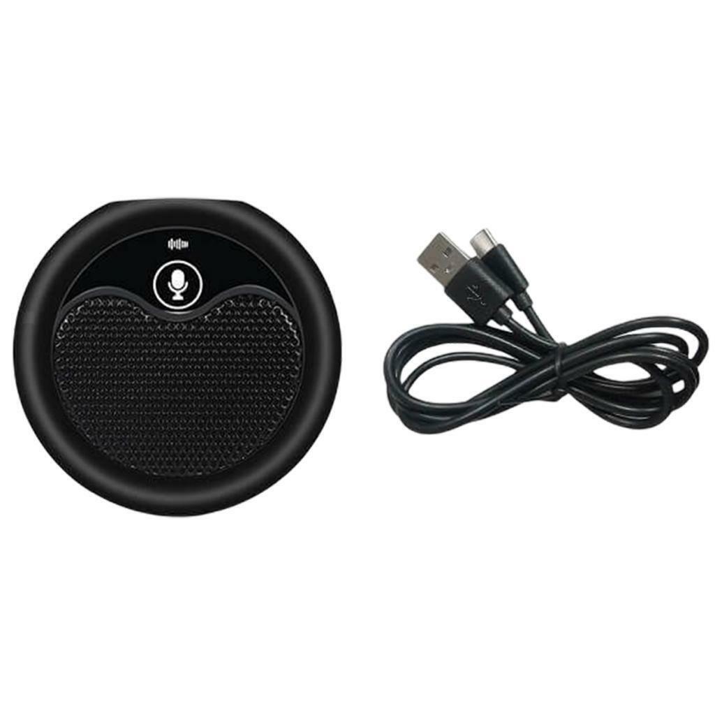 USB Conference Microphone with Mute Stereo for Chatting Webinar Computer