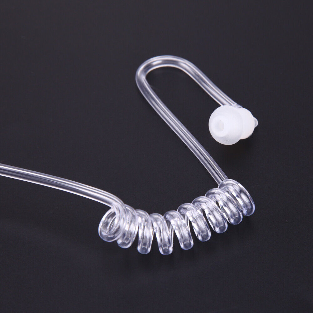2 Pin Covert Acoustic Tube Earpiece Headset PTT Throat MIC for Baofeng UV5R