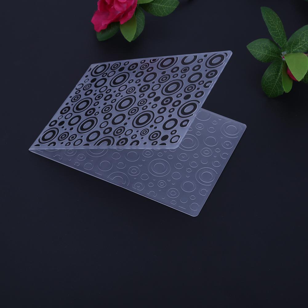 1pc Jingling Bell Plastic Embossing Folder Template For Scrapbooking DIY